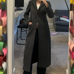 Reformation Charcoal Trench Coat